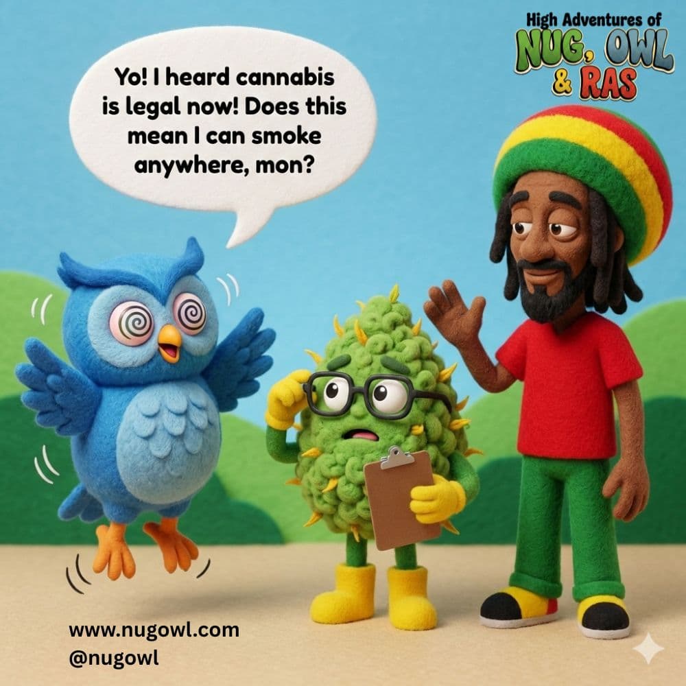 Owl asks if cannabis is legal now